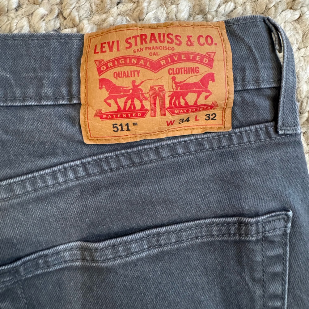Levi's Men's Charcoal Slim Jeans
